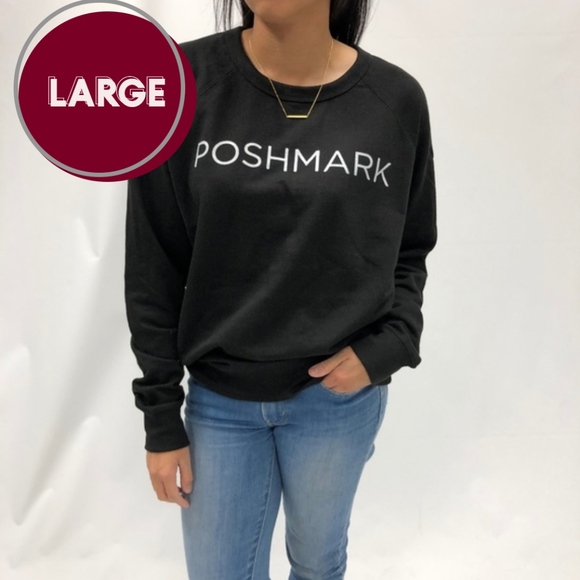 Poshmark Logo Black Large Crewneck - Picture 4 of 4